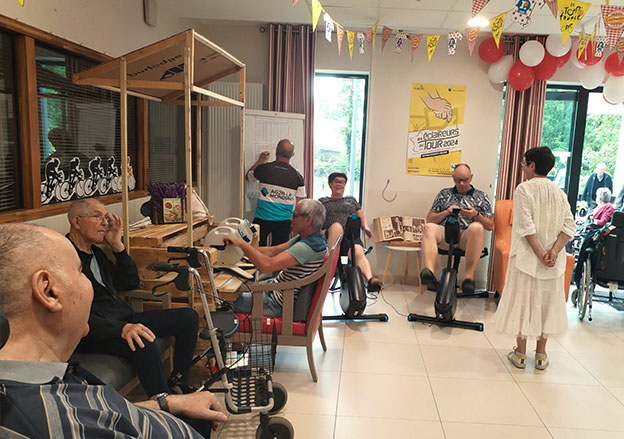 Défi santé au Bois des Palombes sur le thème du Tour de France - fête annuelle des familles